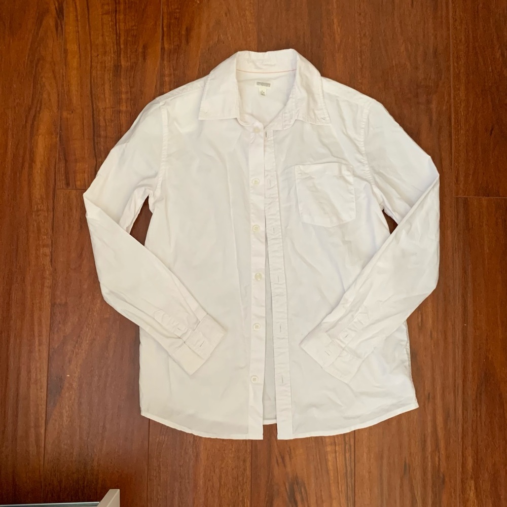 Boys white button up shirt